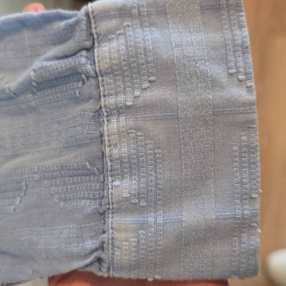 Anthropologie Pilcro cotton laced back button down shirt Sz M - Picture 9 of 14